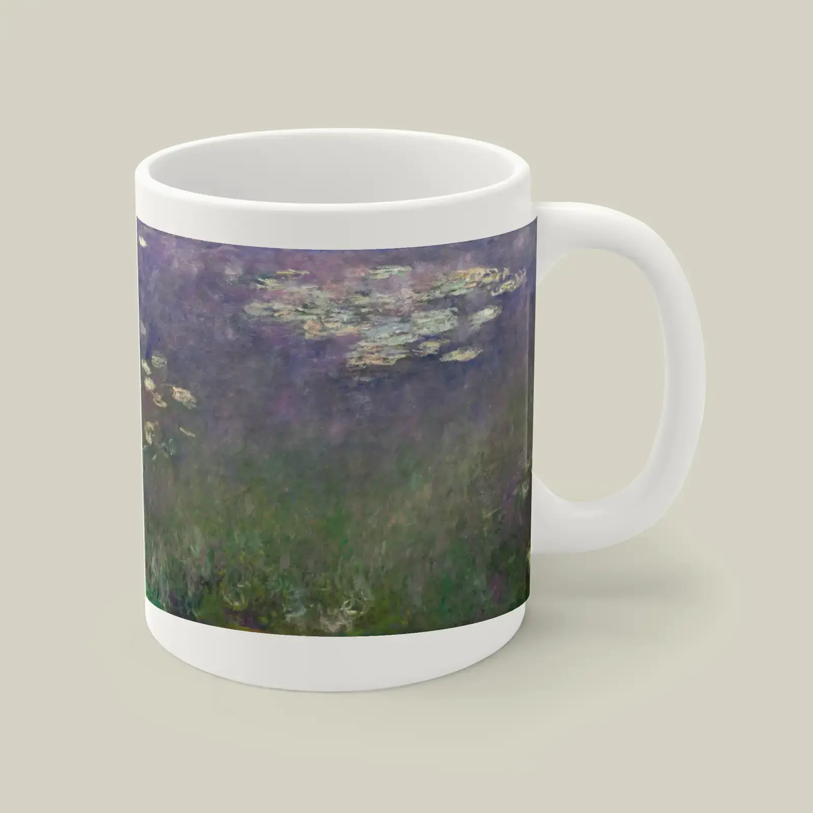 Water Lilies (Agapanthus) by Claude Monet, printed on a mug