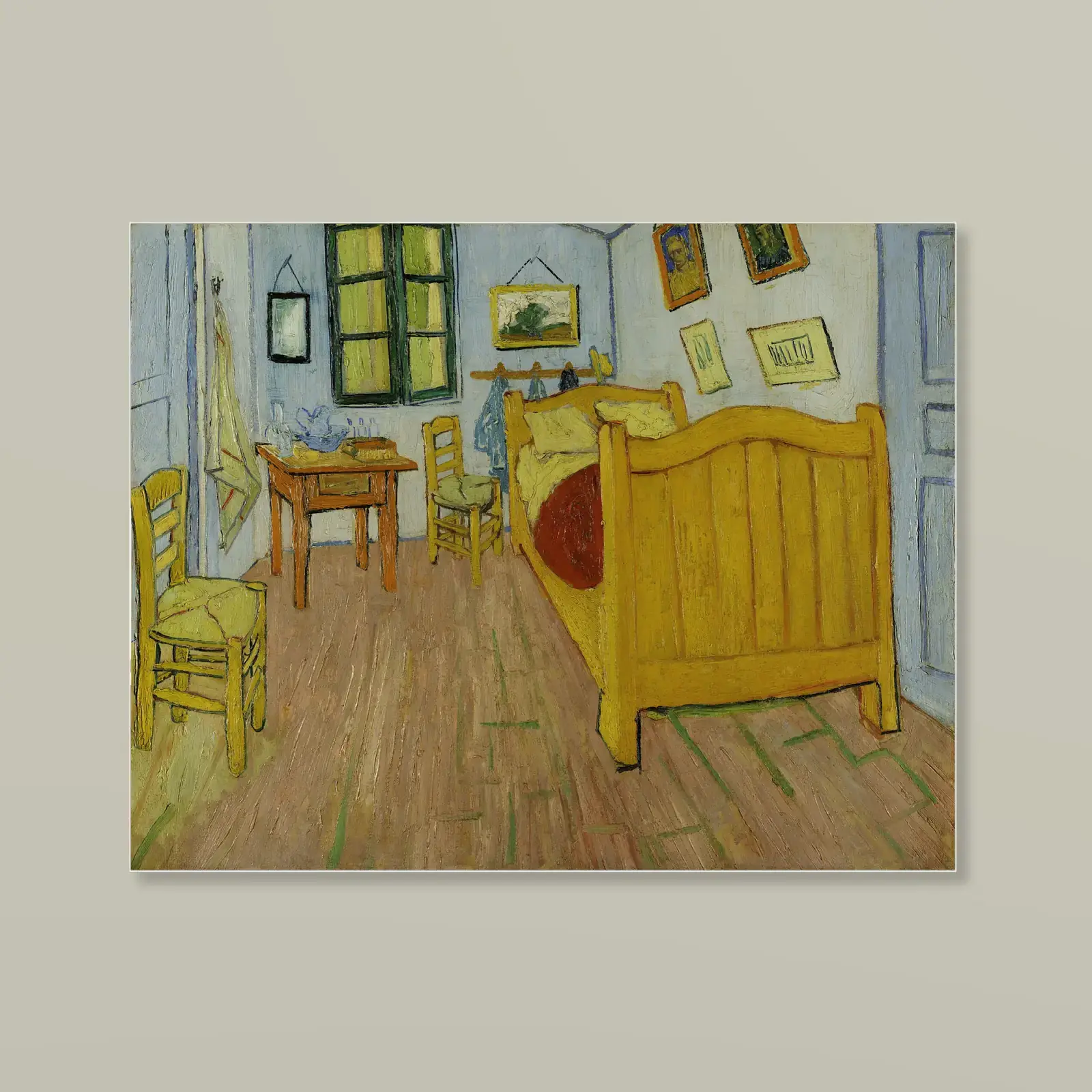 The Bedroom by Vincent van Gogh, printed on a acrylic print