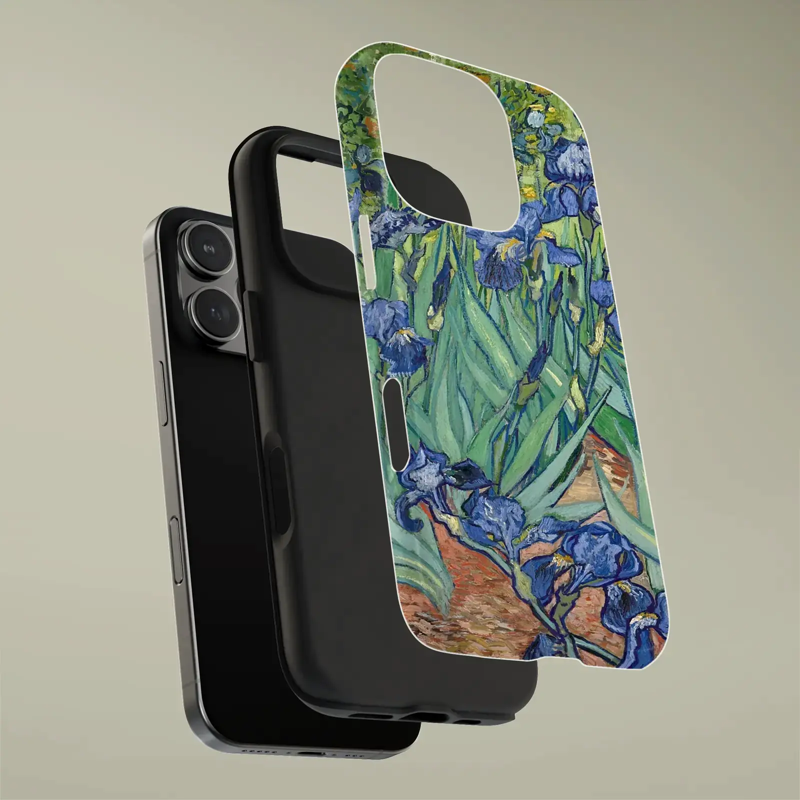 Irises by Vincent van Gogh, printed on a phone case