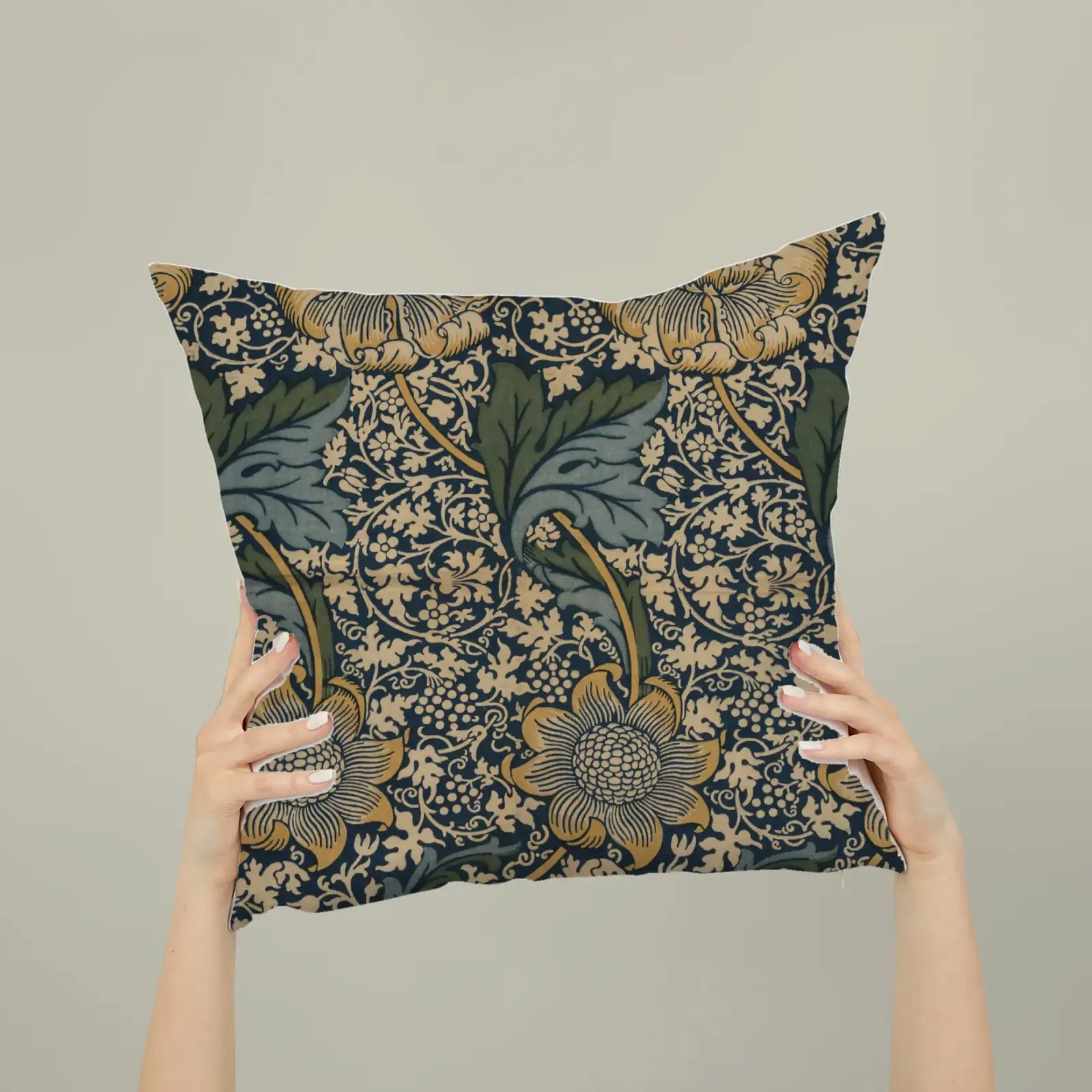 Kennet by William Morris, printed on a square pillow