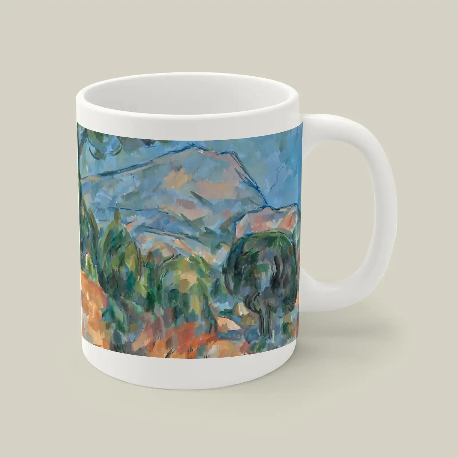 Mont Sainte-Victoire by Paul Cézanne, printed on a mug