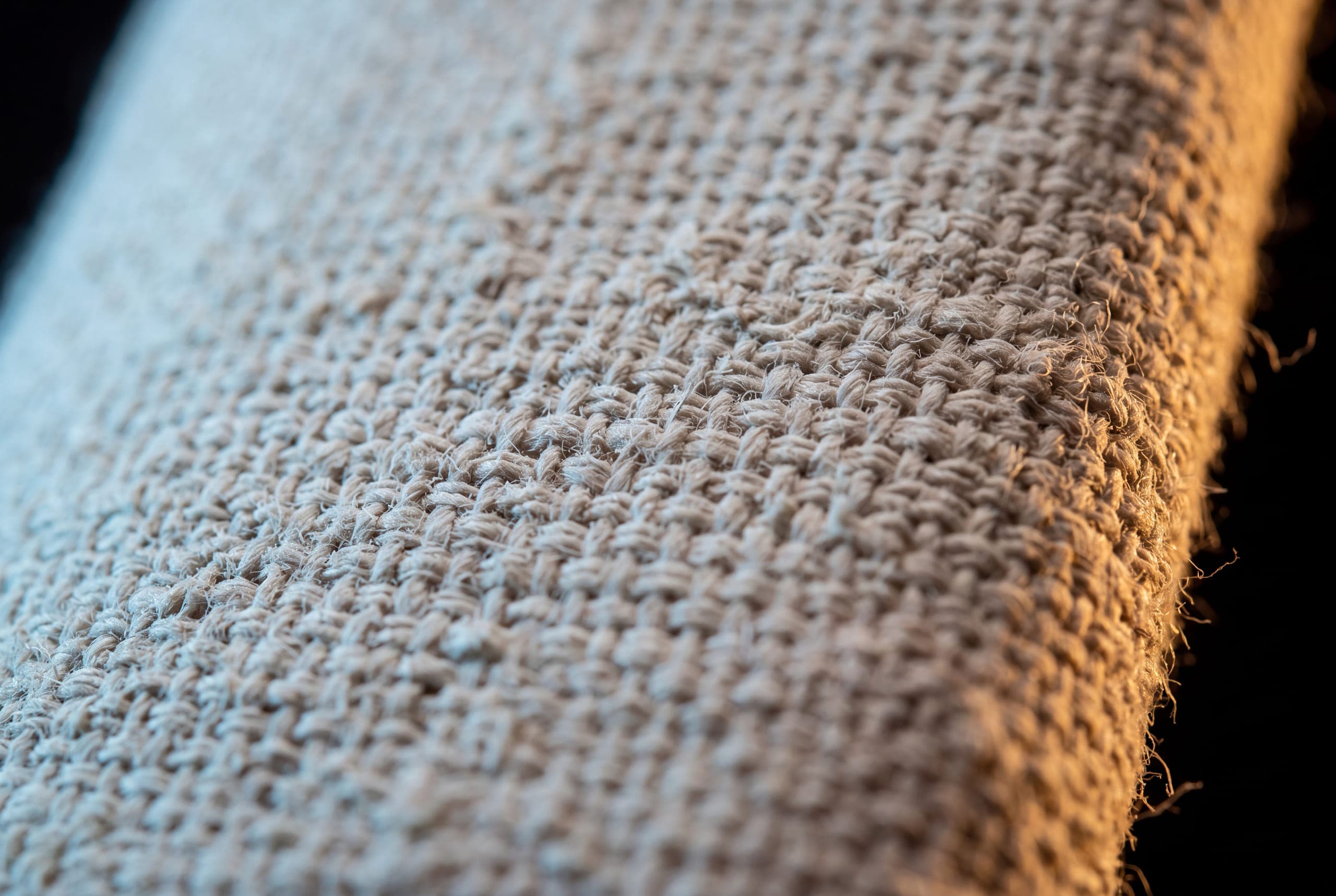 Macro study of primed canvas